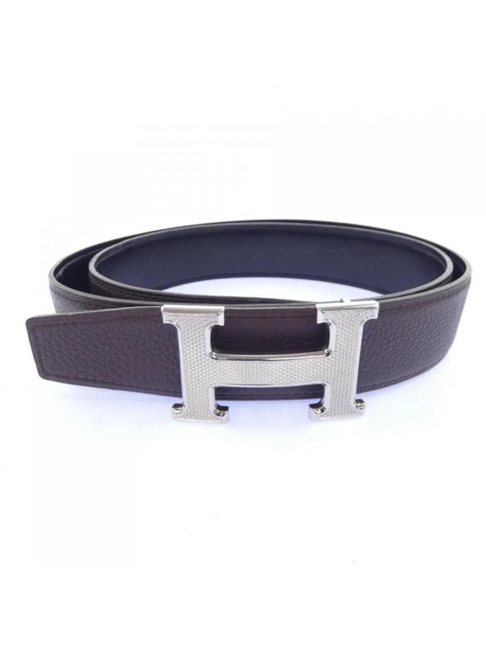 Hermes Guilloche 32 Reversible Belt